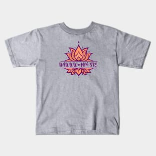 Namaste Purple Lotus Kids T-Shirt